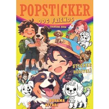 Kuzgun Ticaret Dog Friends Boyama Kitabı Popsticker