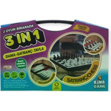 Kuzgun Ticaret 3'ü 1 Arada Çantalı Dama-Satranç-Tavla Zeka ve Strateji Oyunu - 111973-20251919