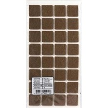 Zuzu Made 32 Adet 2.5 cm x 2.5 cm Yapışkanlı Sandalye, Masa, Koltuk Altı Parke Koruma Keçesi Ses Engeller
