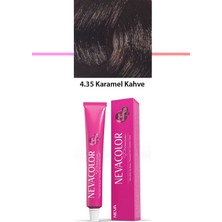 Kuzgun Ticaret Premium 4.35 Karamel Kahve - Kalıcı Krem Saç Boyası 50 G Tüp
