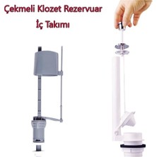 Kuzgun Ticaret Klozet Sifon Çekmeli Rezervuar Iç Takım Su Tasarruflu Seramik ( Lisinya )