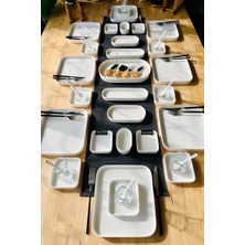 Casa De Bella Beyaz Porselen 6 Kişilik 29 Parça Kahvaltı Takımı