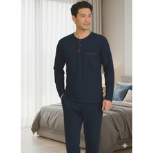 Miss Ayza P.c 5454 Erkek Penye, Hediyelik, Çeyizlik, Günlük Uzun Kollu Pijama Takımı