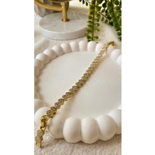 Vıp 14K Xuping Taşlı Altıgen Bileklik