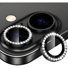 Trendpix iPhone 14 / 14 Plus Taşlı Kamera Lens Koruyucu – Çizilmez, Darbe Koruma, Şık Tasarım