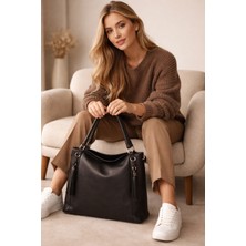 Atelier Terra Marea Dione Siyah | Hakiki Deri Kadın Çapraz ve  Omuz Çantası