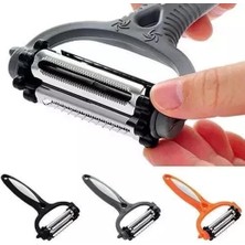 Hype Store 3'ü 1 Arada Mutfak Soyacağı, Çok Fonksiyonlu Sebze Meyve Soyucu, Döner Başlıklı, 15X8X2 cm