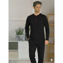 Miss Ayza P.c 5454 Erkek Penye, Hediyelik, Çeyizlik, Günlük Uzun Kollu Pijama Takımı