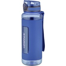 Hype Store Uzspace Fiftyfifty 1100ML -Mega Büyük Boy- Su Matarası Silikon Korumalı Kaydırmaz Gövde Lacivert