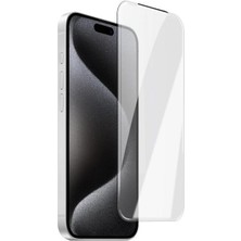 Teleplus iPhone 16E Mossily 3D Full Şeffaf Filtreli Kavis Eğilimli Ekran Koruyucu