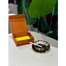 Roykıng Royking Kristal Küllük Küçük Boy Amber YV-453