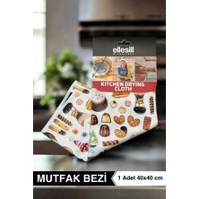 Ellesill Mutfak Bezi Tezgah Bezi ve Kurulama Temizlik Bezi 40X40 cm - Kitchen Pro Cloth