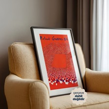 Persona Istanbul 1895 Roland Garros 1984 "kızıl Tribünler" - Sanatsal Tenis Posteri (Çerçevesiz)