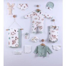 Butik Erkek Bebek %100 Pamuklu Antialerjik Hastane Çıkışı 10'lu Yenidoğan Set