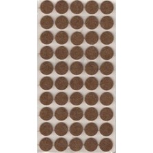 Zuzu Made 50 Adet 1.8 cm Yapışkanlı Sandalye Masa Koltuk Altı Parke Koruma Keçesi Ses Engeller Zemin Korur