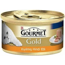 Hype Store Gourmet Gold Kıyılmış Hindili Yaş Kedi Maması, Yetişkin, 85 G