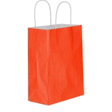 Hype Store Kırmızı Kağıt Hediye ve Alışveriş Çantası (18X8X24) 25 Adet