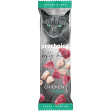 Hype Store Prochoice Softy Bites Tavuk ve Ton Balıklı, Kediler Için Yumuşak Atıştırmalık 10 gr x 24 Adet