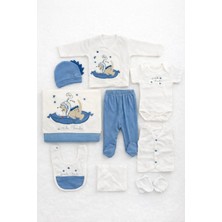 Baby Zuhu Dinozor Desenli Erkek Bebek 10’lu Hastane Çıkışı Seti