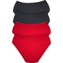 Ne Verelim Size 4 Adet Kadın Yüksek Bel Ribana Bato Külot S013