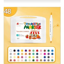 Fidanx Renkli Çift Uçlu Akrilik Marker Kalem