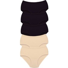 Ne Verelim Size 5 Adet Tutku Kadın Yüksek Bel Bato Kalın Lastik Külot S3