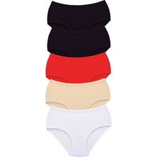 Ne Verelim Size 5 Adet Tutku Kadın Yüksek Bel Bato Kalın Lastik Külot S13