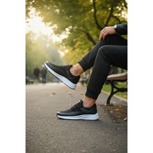 Enoch Erkek Kırmızı Detaylı Yüksek Beyaz Tabanlı Günlük Spor Ayakkabı Sneaker