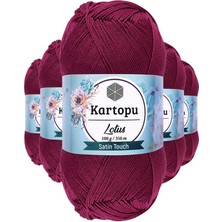 Ne Verelim Size 5 Adet Lotus Bikini Büstiyer Bluz Örgü Ipi  K747 Mürdüm