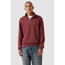 Levi's Original Hm Zip Oxblood Kırmızı Erkek Fermuarlı Normal Fit Sweatshirt 001TU-0004