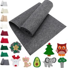 Salteks El Işi Hediyelik Keçe 3mm Kalınlığında (1 Metre) 100X100 Koyu Gri (Antrasit) A Kalite Keçe