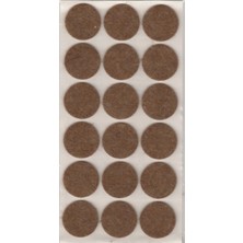 Zuzu Made 35 mm 18 Adet Yapışkanlı Sandalye, Masa, Koltuk Parke Koruma Keçesi Ses Engelleyici Zemin Koruyucu