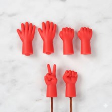 İğne İzi Şiş Ucu Koruyucu 6'lı Paket Kırmızı