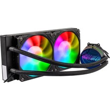 Braventa Collection Revenge Nitro Cold 200 Intel ve Amd Destekli Rgb Fanlı Infinite Panel Cpu Işlemci 240MM Sıvı Soğutma