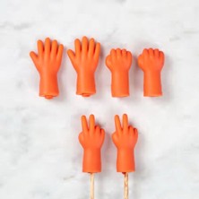 İğne İzi Şiş Ucu Koruyucu 6'lı Paket Turuncu