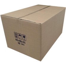 Shop A Way 30 Desi Çift Oluklu Karton Koli 65X40X35 cm 10 Adet