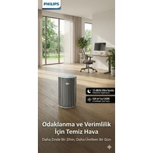 Philips Solunum ve Uyku Dostu Ultra Sessiz Hava Temizleme Cihazı 15DB Ses Seviyesi Virüs Bakteri ve Toz Engelleyici Alerji Sertifikalı