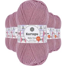 Ne Verelim Size 5 Adet Baby One Tüylenmeyen El Örgü Ipi Yünü Gül Kurusu K1763