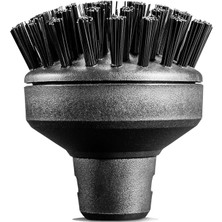 Shop A Way Büyük Yuvarlak Fırça Buharlı Temizleyici, Siyah