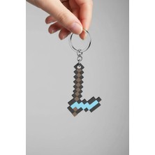 Pazarois Minecraft Elmas Balta Figürlü Anahtarlık