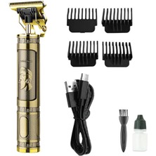 PS-033 Çelik Kasa Profesyonel T-Bıçak Saç Sakal Ense ve Çizim Tıraş Makinesi