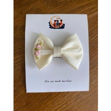 EGOMİ Zarif Işlemeli Saçsız Bebek Tokası