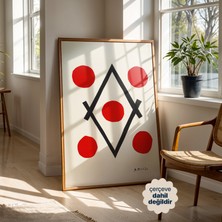 Persona Istanbul Henri Matisse "kırmızı Geometri" - Soyut Denge Posteri (Çerçevesiz)