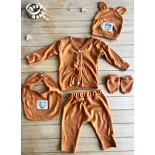 Toyis Baby %100 Pamuk Erkek Bebek 5’li Hastane Çıkışı Seti – Penye Kumaş, Yumuşak & Nefes Alabilir