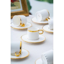 PremiumPort Şık 6'lı Kahve Fincanı Takımı, 90 Ml, Modern ve Zarif Tasarım