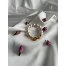 Maison Perle Jewelry Elegance Gemici Dümeni AAA Kalite İnci Bileklik