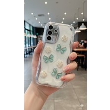 Coolacs Samsung Galaxy A17 Uyumlu Kılıf Kamera Korumalı Kelebek ve Çiçek Kabartmalı Desenli Kapak