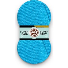 Ören Bayan Super Baby Mavi El Örgü Ipi (3 Adet) - Renk: 023
