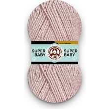 Ören Bayan Super Baby Gül Kurusu El Örgü Ipi (3 Adet) - Renk: 124