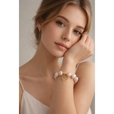 Maison Perle Jewelry Angel Heart Barok Tarz Büyük İnci Bileklik